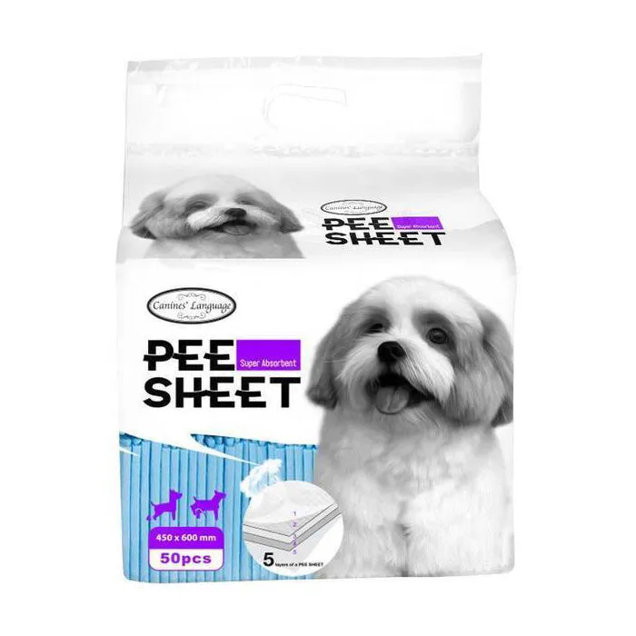 Canines' Language Pee Sheet 450mm x 600mm - 50pcs dog training treats training clicker crate training set travel bowl portable water bottle
