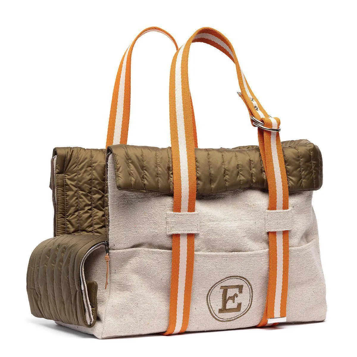 Canvas Bag And Military Green Dog Carrier