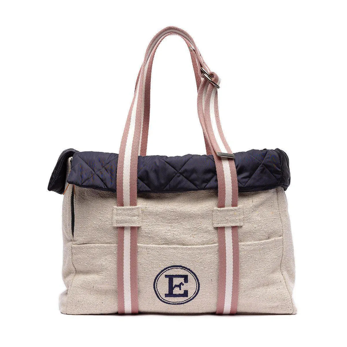 Canvas Bag And Navy Blue Dog Carrier dog bowtie leather collar dog charm dog party wear dog scarf set