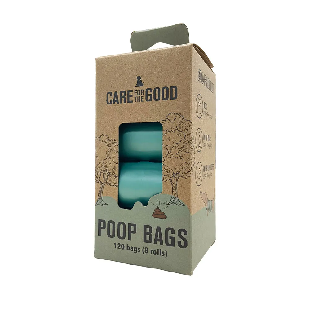 Care For The Good Poop Bags 8Rolls 120Bags dog training treats training clicker crate training set travel bowl portable water bottle