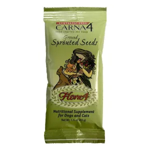 Carna4 Flora4 Ground Sprouted Seeds 1.5oz bag pig feed piglet nutrition pig food pellets pig vitamins pig treats