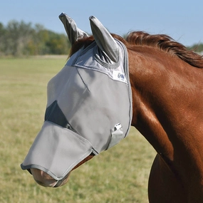 Cashel Crusader Long Horse Fly Mask with Ears, Gray pet shampoo pet brush pet wipes pet scissors pets comb