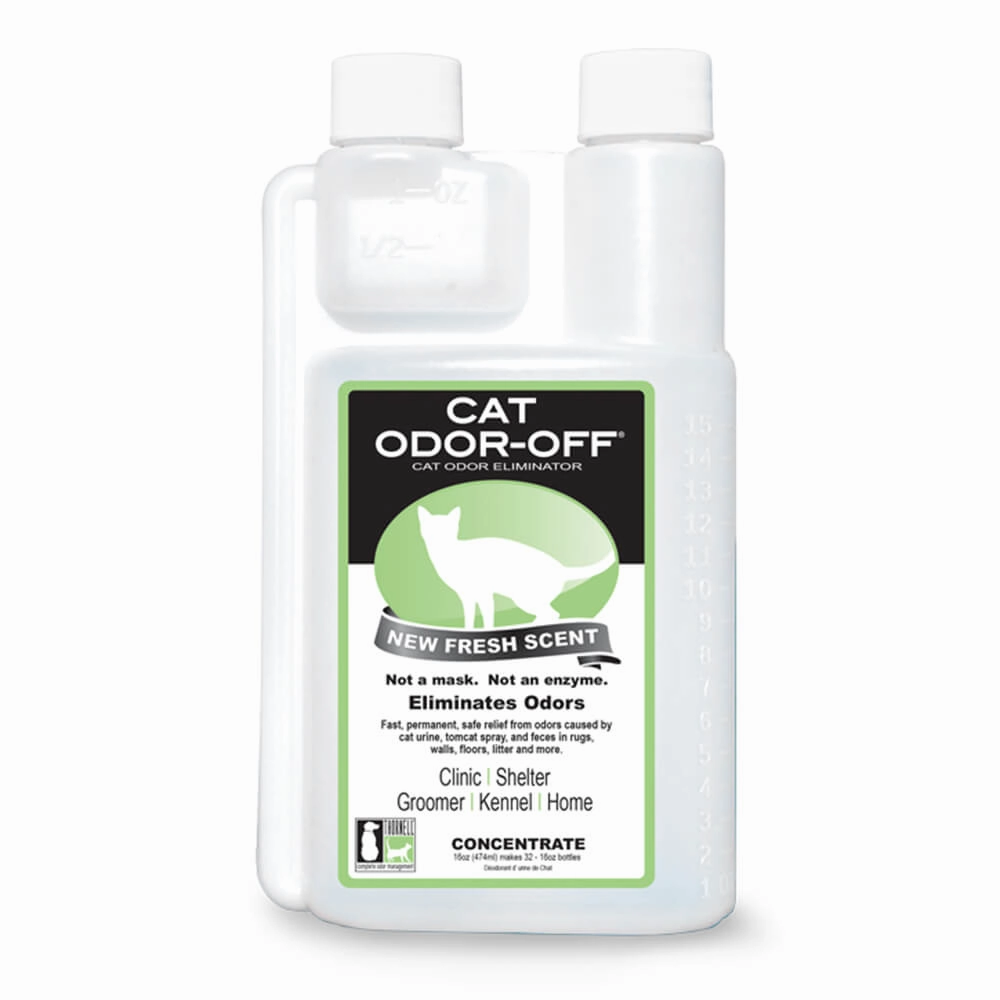 Cat Odor-Off Concentrate, Fresh Scent, 16 oz cat climbing tree cat hammock cat steps cat grooming kit cat safety gate