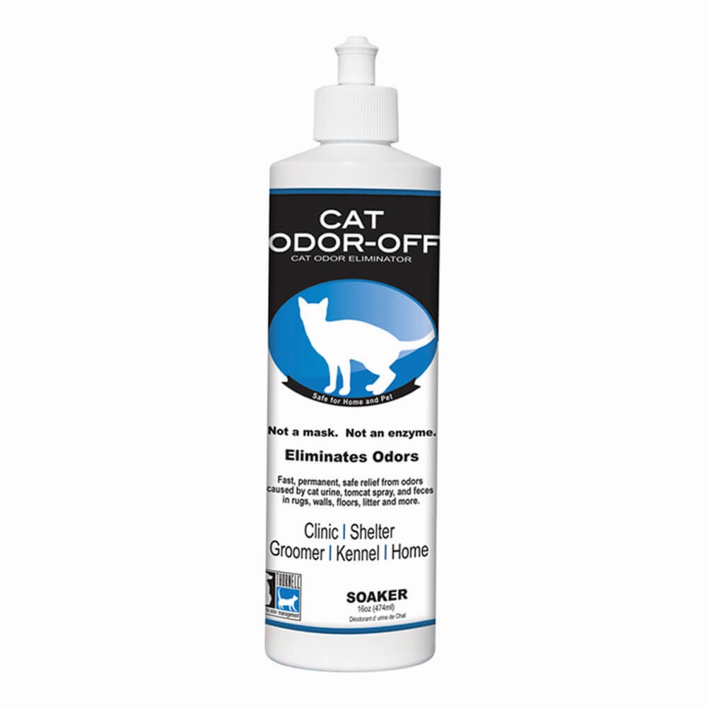 Cat Odor-Off Soaker, 16 oz cat climbing tree cat hammock cat steps cat grooming kit cat safety gate