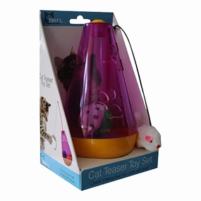 Cat Teaser Wobble Set cat scratchers cat towers cat window perch cat heating pad cat calming spray