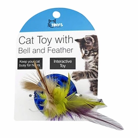 Cat Toy with Bell and Feather, Assorted cat scratchers cat towers cat window perch cat heating pad cat calming spray
