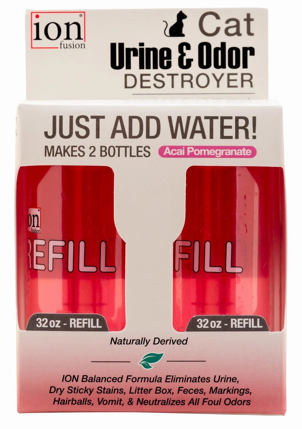 Cat Urine & Odor Destroyer Refill, Acai Pomegranate, 2 pk cat grooming cat shampoo cat conditioner cat comb cat grooming glove