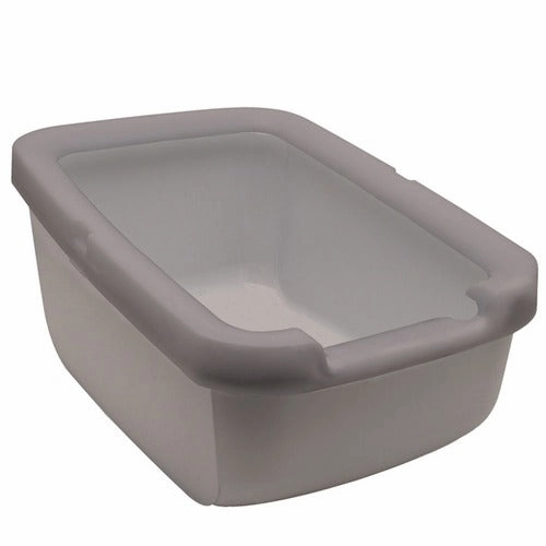 Catit Cat Litter Pan With Litter Shield Rim In Grey kitten supplies kitten toys kitten food kitten litter box kitten bed
