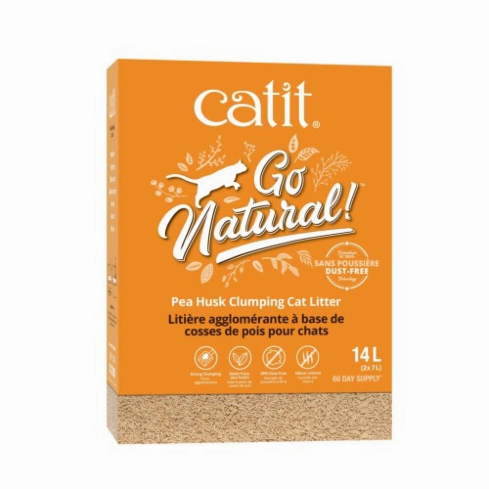 Catit Go Natural Clumping Pea Husk Cat Litter 14L kitten supplies kitten toys kitten food kitten litter box kitten bed