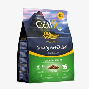 Catit Gold Fern Gently Air-Dried Chicken With Green-Lipped Mussel Adult Cat Food cat snacks catnip treats healthy cat food cat reward treats low calorie cat food