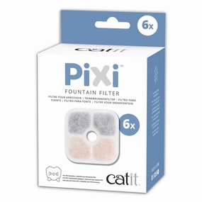 Catit Pixi Cat Drinking Fountain Replacement Filter 6ct kitten supplies kitten toys kitten food kitten litter box kitten bed