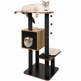 Catit Vesper V-High Base In Black Cat Condo cat leash cat bowtie cat hat cat bandana cat costume