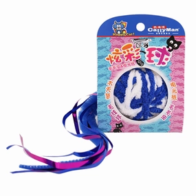 CattyMan Caddice Ball Iridescent Paper & Blue Tail Cat Toy cat treats catnip grass for cats organic cat grass cat grass seeds