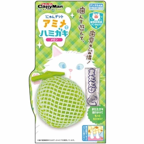 CattyMan Dental Melon Mesh Chew With Natural Silvervine Powder Plush Cat Toy cat treats catnip grass for cats organic cat grass cat grass seeds