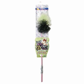 CattyMan Feline Fancy Teaser Cat Wand Toy (Girly Green with Black Lace) cat leash cat bowtie cat hat cat bandana cat costume