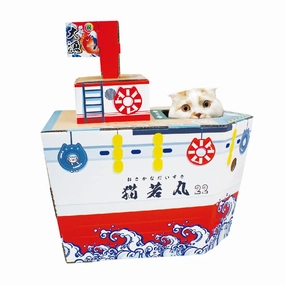 CattyMan Fishing Boat Cat Playing Box cat treats catnip grass for cats organic cat grass cat grass seeds