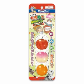 CattyMan Fruit Balls Cat Toys 3pc cat treats catnip grass for cats organic cat grass cat grass seeds