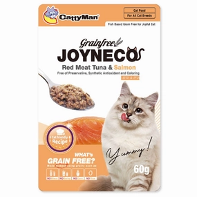 CattyMan Joyneco Red Meat Tuna & Salmon Grain-Free Pouch Cat Food 60g x 12 dog travel bag car seat cover pet carrier for car training leash dog training whistle