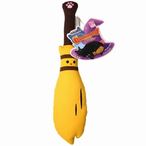 CattyMan Playful Kicker Plush Cat Toy (Broom) cat leash cat bowtie cat hat cat bandana cat costume
