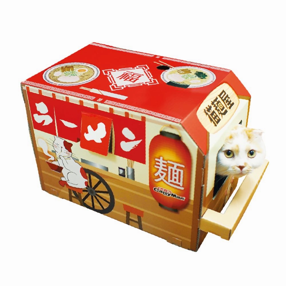 CattyMan Ramen Shop Cat Playing Box cat accessories cat collar cat harness cat backpack cat ID tag