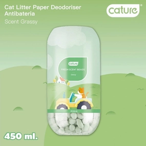 Cature Grassy Fresh Scent Beads Cat Litter Deodoriser 450ml kitten supplies kitten toys kitten food kitten litter box kitten bed
