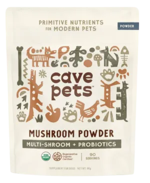 Cave Pets Multi Shroom   Probiotics Mushroom Powder 90g Pouch pig feed piglet nutrition pig food pellets pig vitamins pig treats