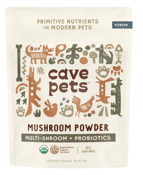 Cave Pets Multi Shroom   Probiotics Mushroom Powder 90g Pouch pig feed piglet nutrition pig food pellets pig vitamins pig treats