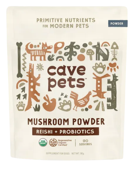 Cave Pets Reishi   Probiotics Mushroom Powder 90g Pouch pig feed piglet nutrition pig food pellets pig vitamins pig treats