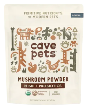 Cave Pets Reishi   Probiotics Mushroom Powder 90g Pouch pig feed piglet nutrition pig food pellets pig vitamins pig treats