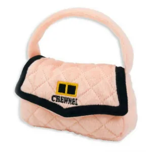 Chewnel Pink Bag Dog Toy dog toys indestructible dog toys dog tug toys dog plush chew resistant toy