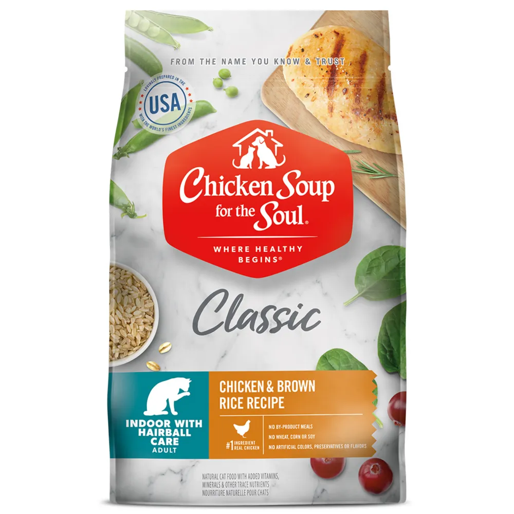 Chicken Soup For The Soul Indoor Recipe with Chicken & Brown Dry Cat Food freeze dried dog food raw food for dogs dog freeze meal high protein dog food grain free freeze dog food