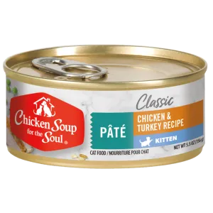 Chicken Soup For The Soul Kitten Canned Cat Food cat calming diffuser cat stress relief anxiety cat treats cat relaxing spray pet mood aid