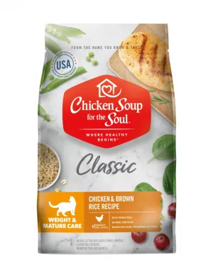 Chicken Soup For The Soul Weight & Mature Care Dry Cat Food freeze dried dog food raw food for dogs dog freeze meal high protein dog food grain free freeze dog food