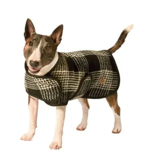 Chilly Dog Black & White Plaid Blanket Coat dog accessories dog collar dog leash dog bowtie dog backpack