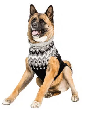 Chilly Dog Black Ski Wool Sweater dog accessories dog collar dog leash dog bowtie dog backpack