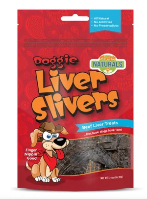 Chip's Naturals Doggie Liver Slivers 3.4oz Bag goat vitamins sheep health poultry medicine livestock supplement animal wellness