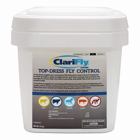 ClariFly Larvicide Top-Dress Fly Control, 15 lbs multi-pet food pet bundle kits pet care sets pet health combos pet treat packs