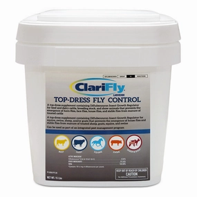 ClariFly Larvicide Top-Dress Fly Control, 15 lbs wet cat food canned food for cats gravy cat cans soft texture cat food wet pouches