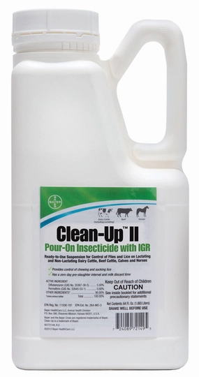 Clean-Up II Pour-On Insecticide with IGR for Fly Control tuff dog toys durable toys for dogs chew tested toys hard chew toy strong plush