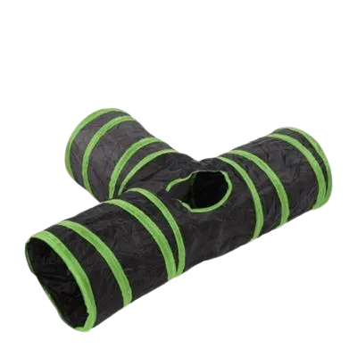 Cloe E Cluzo Three Way Cat Tunnel cat toys interactive cat toys cat teaser wand cat balls cat laser pointer