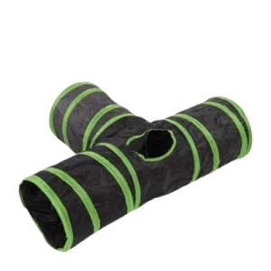 Cloe E Cluzo Three Way Cat Tunnel cat toys interactive cat toys cat teaser wand cat balls cat laser pointer