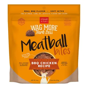 Cloud Star Wag More Bark Less Grain-Free Meatball Bites for Dogs BBQ Chicken 14oz Bag goat vitamins sheep health poultry medicine livestock supplement animal wellness