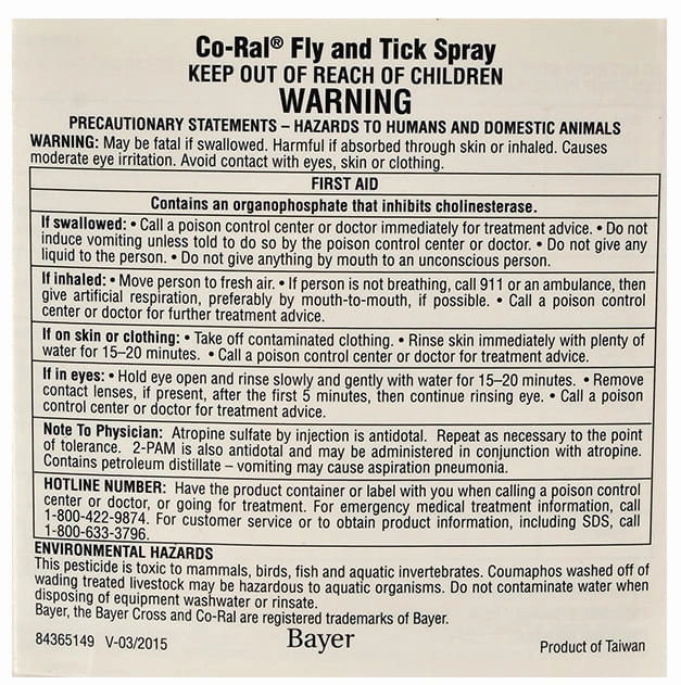 Co-Ral Fly & Tick Spray, 64 oz