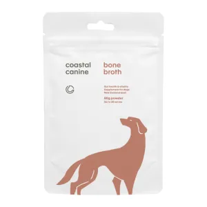 Coastal Canine Bone Broth Powder Beef Adult Supplement For Cats & Dogs 60g dog toys interactive dog toy plush dog toy dog rope toy squeaky toy