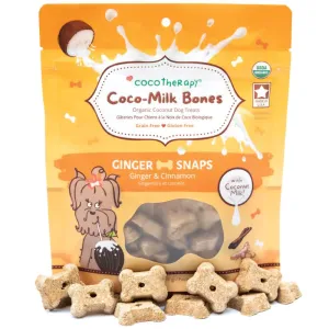 CocoTherapy Coco-Milk Bones Ginger Snaps Organic Grain-Free Dog Treats 6oz chicken fence goat pen animal fencing electric fencing portable livestock fence