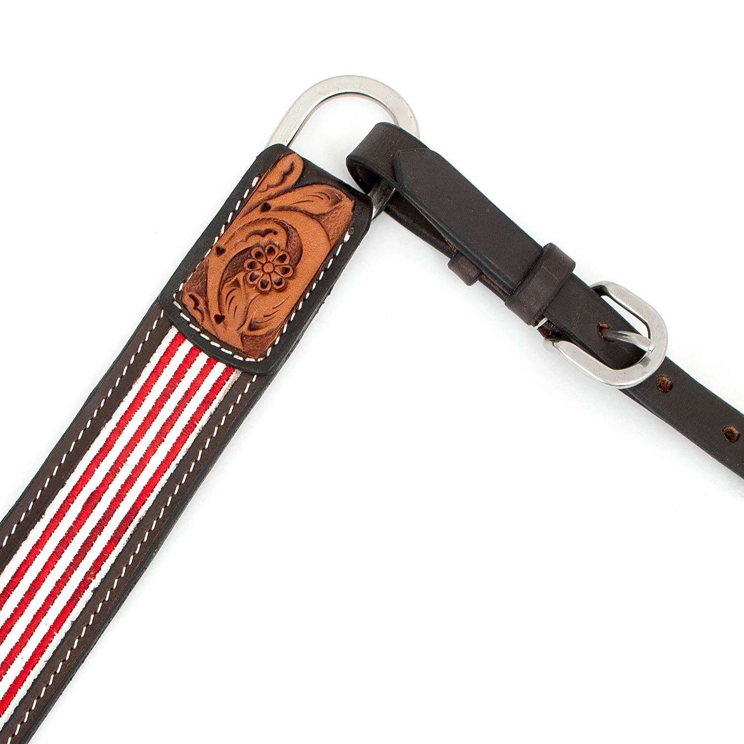 Cody Pro Stars & Stripes Breast Collar with Floral Tooling