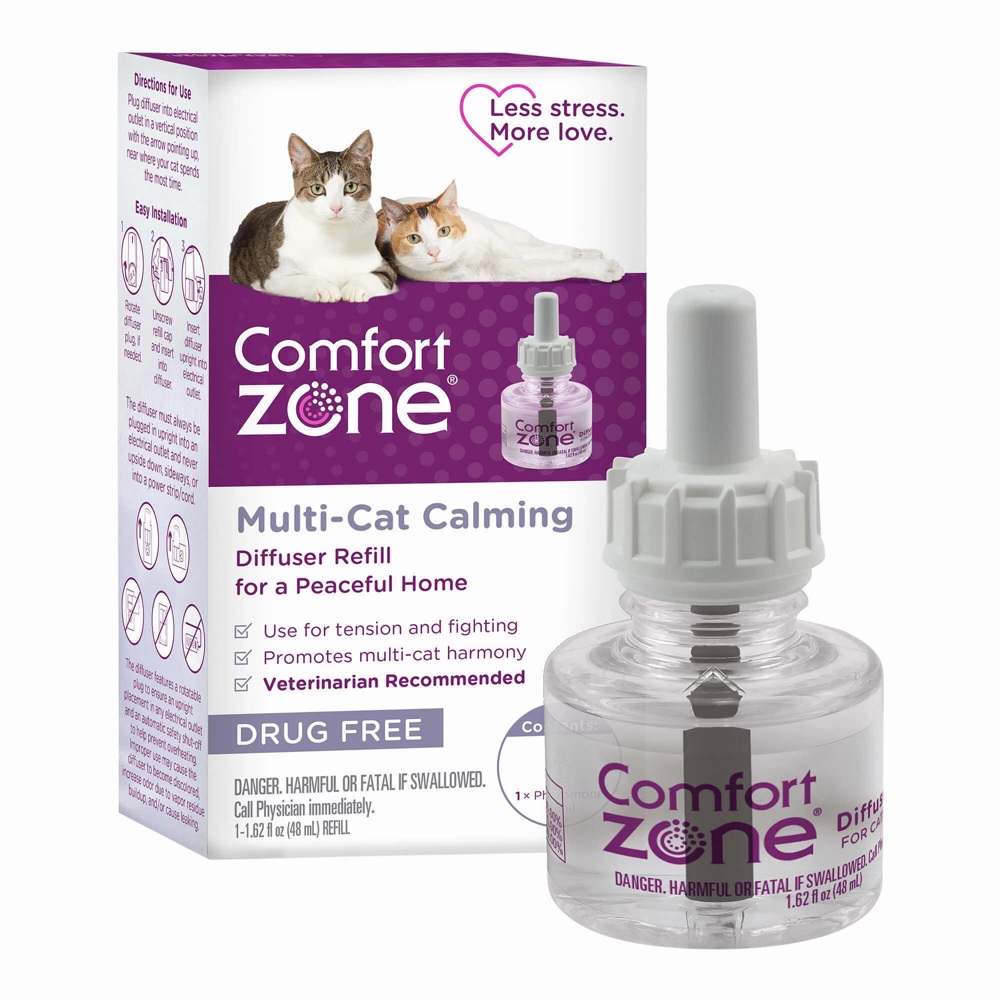 Comfort Zone Multi Cat Calming Diffuser Refills cat scratchers cat towers cat window perch cat heating pad cat calming spray