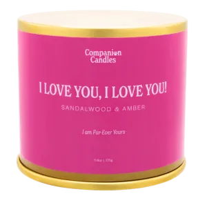 Companion Candles 11.8oz Candle - I Love You, I Love You! (Sandalwood/Amber) dog pain relief hip joint supplement senior dog care pet arthritis aid dog skin supplement