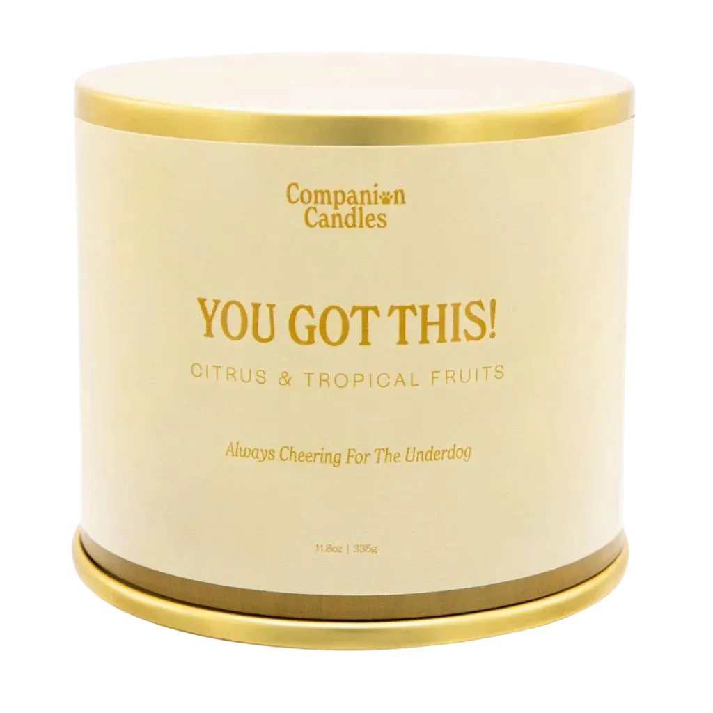Companion Candles 11.8oz Candle - You Got This! (Citrus/Tropical Fruits) dog pain relief hip joint supplement senior dog care pet arthritis aid dog skin supplement