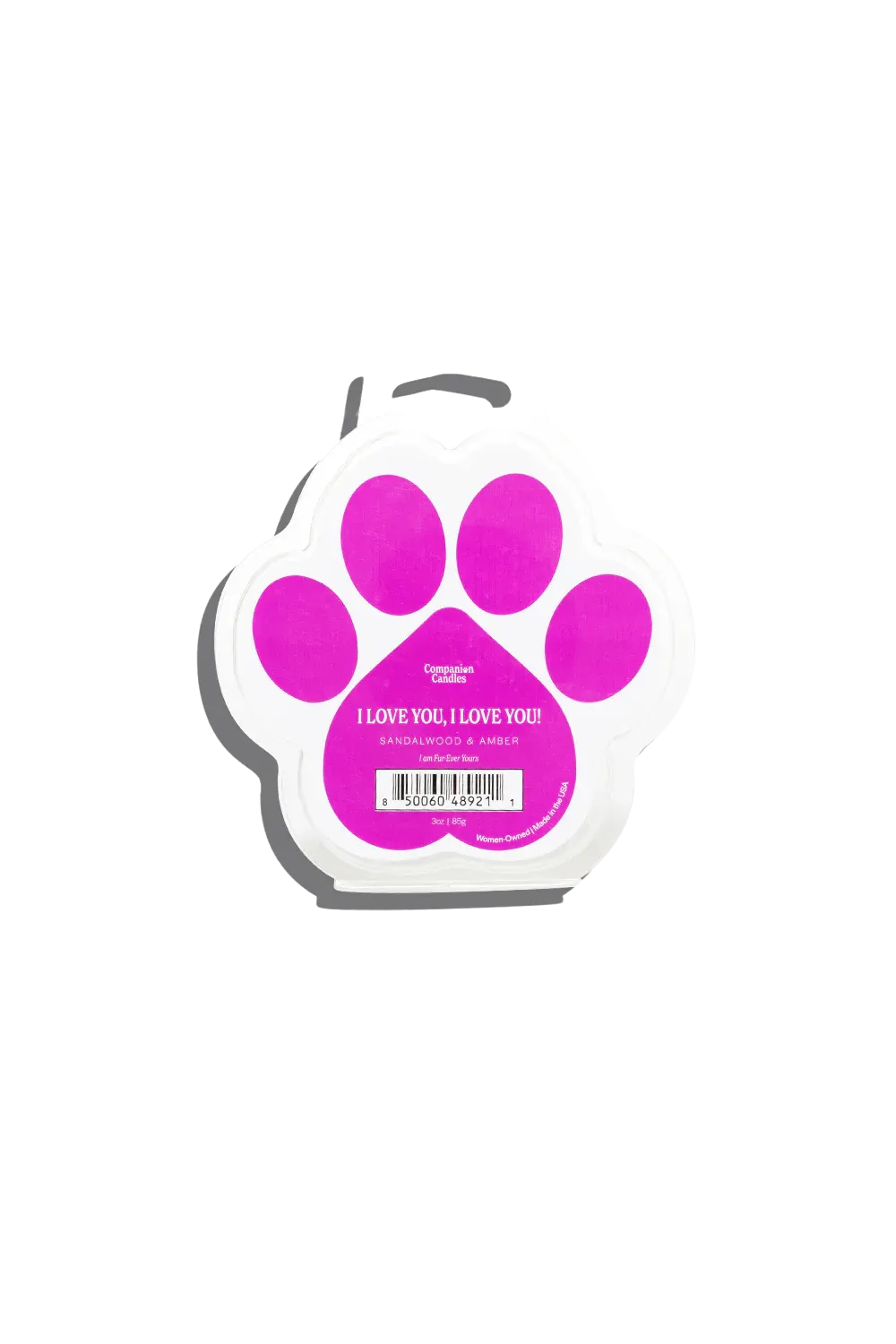 Companion Candles 3oz Wax Melt - I Love You, I Love You! (Sandalwood/Amber) dog pain relief hip joint supplement senior dog care pet arthritis aid dog skin supplement